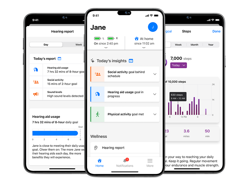 Thrive Care App Screens